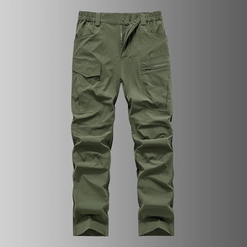 Pantalon cargo homme à séchage rapide avec poches zippées, grande taille pour homme "Covocs - 9937"