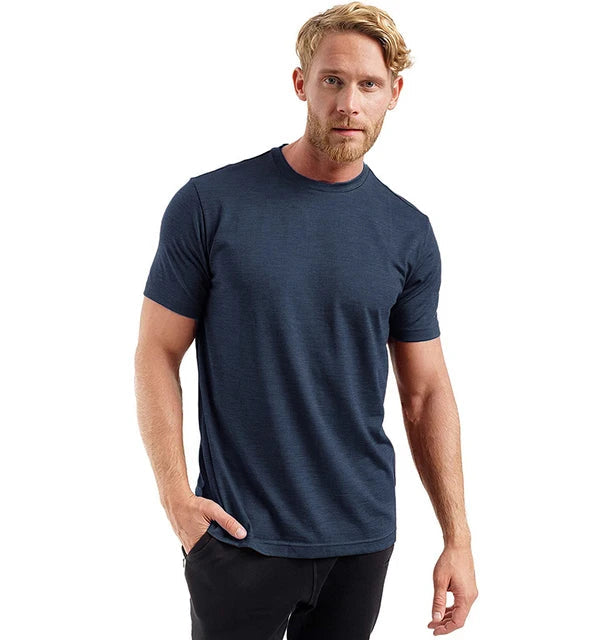 T-shirt technique 100 % laine mérinos à séchage rapide et anti-odeurs pour homme "SERBEWAY - SW200"