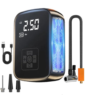 EAFC 150PSI gonfleur de pneus compresseur d'air Portable pompe à Air sans fil pneus pompe à Air avec lumière LED gonfleur électrique de boule de pneu EAFC