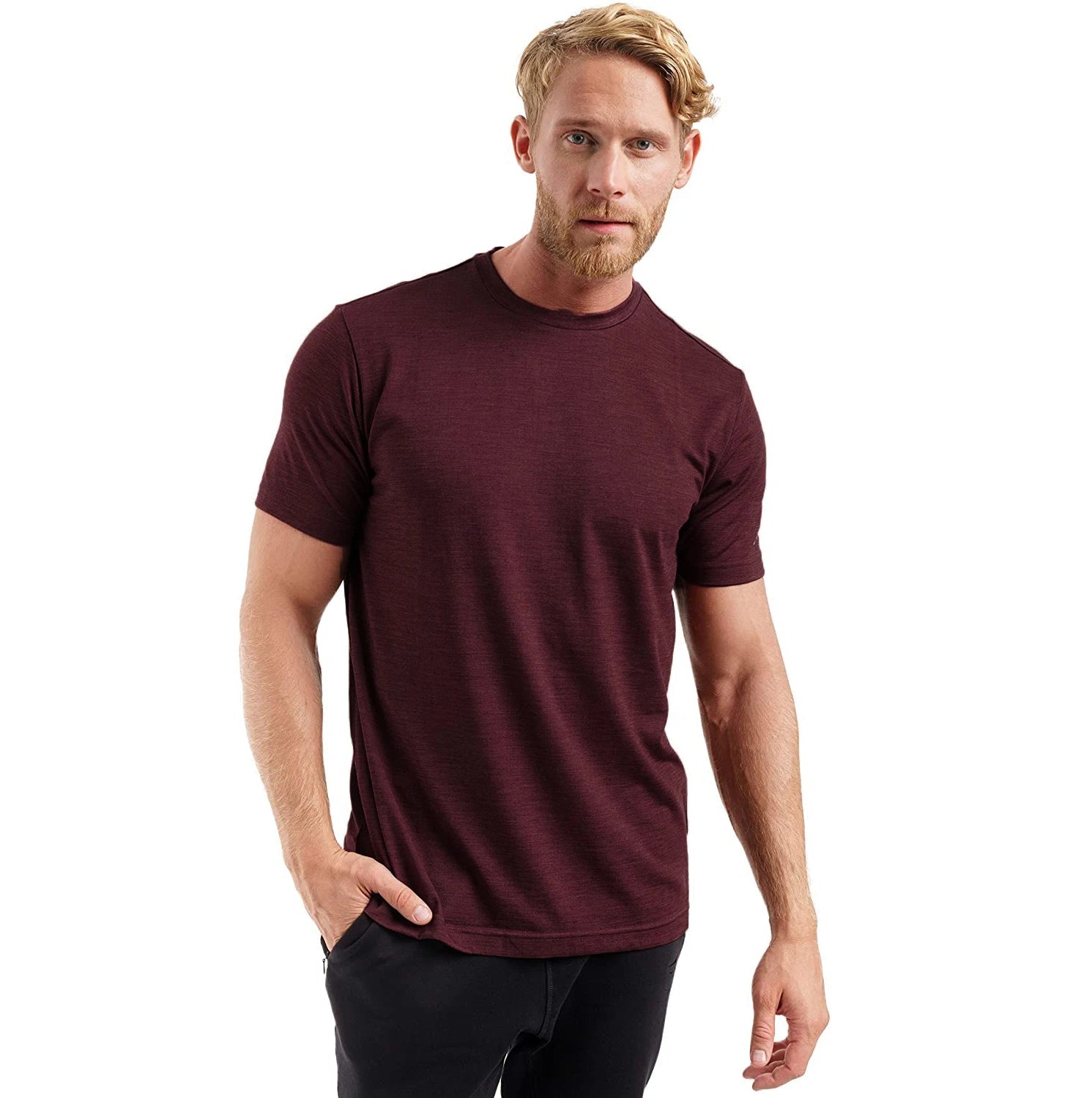T-shirt technique 100 % laine mérinos à séchage rapide et anti-odeurs pour homme "SERBEWAY - SW200"