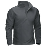 Pull thermique / sweat-shirt polaire à col zippé 1/4 pour homme "TACVASEN - TJ642"