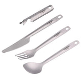 Ensemble de couverts en titane 4 en 1 "Tomshoo - 4-in-1 cutlery set"