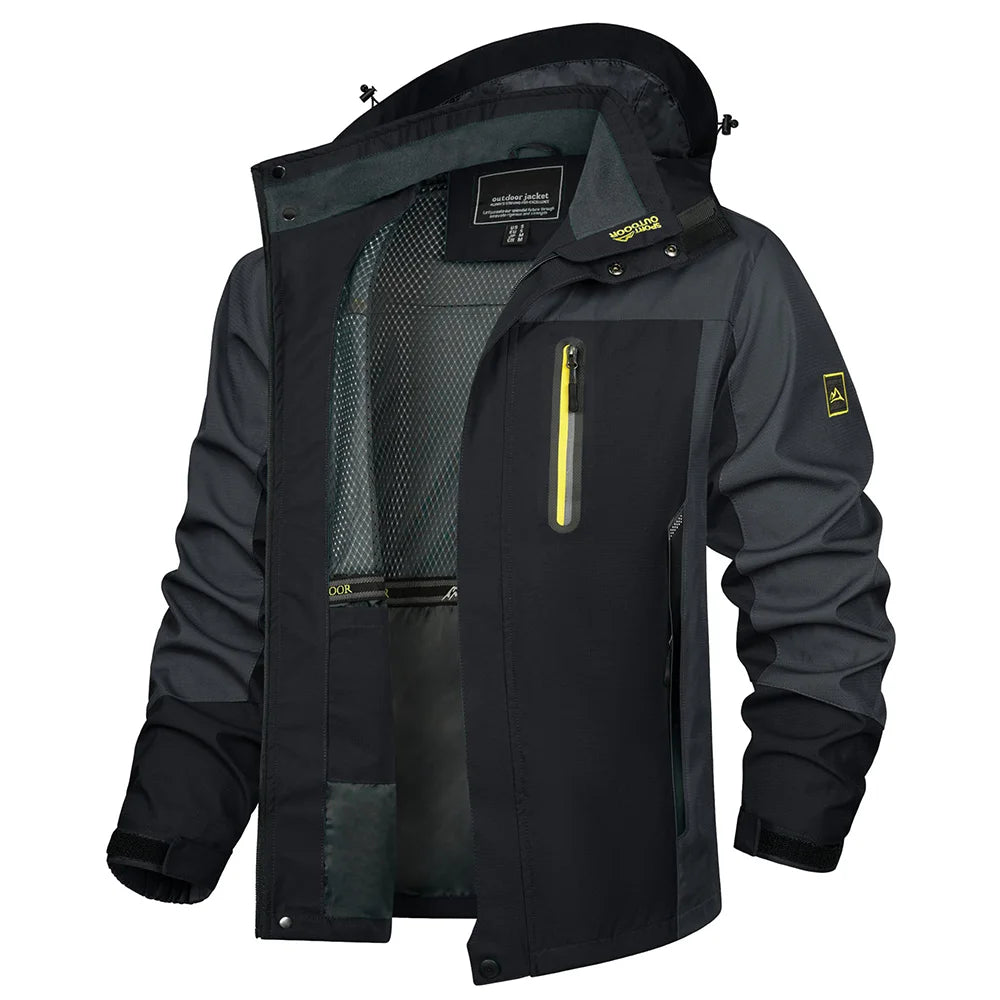 Hardshell / veste imperméable et légère pour homme "TACVASEN - TJ396"