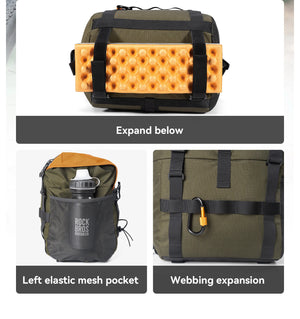 ROCKBROS – sac de vélo avant, sac à bandoulière Portable étanche, polyvalent pour plusieurs scénarios, sac de guidon extensible 24L Planète Rando