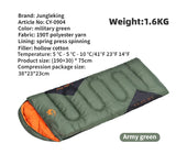 Sac de couchage synthétique imperméable jusqu'à -5°C confort "JUNGLEKING - CY0904"