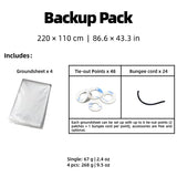 Tapis de sol / bâche imperméable pour tente en film polycro ultraléger à partir de 60g  "Horizon Outdoor - Polycro ground sheet"