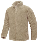 Pull en polaire / veste sherpa chaude zippée intégrale pour homme "TACVASEN - TJ605"