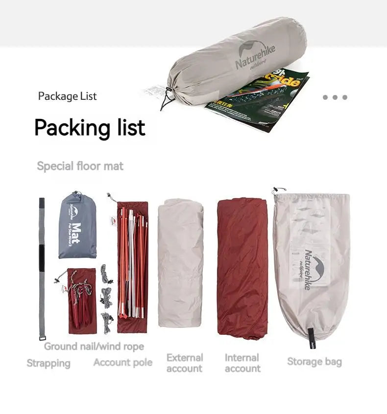 Tente de camping / bivouac en nylon siliconé 20D double-parois pour 2 personnes "Naturehike - Star River 2" Naturehike