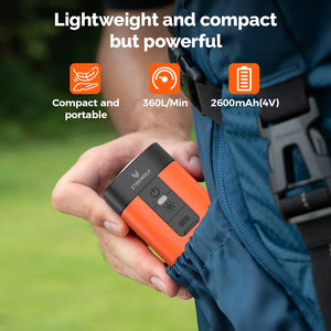 Pompe à air portable ETENWOLF AIR 3 avec 2600 mAh et lampe de camping – Gonflage et dégonflage pour matelas gonflables et articles de piscine. ETENWOLF