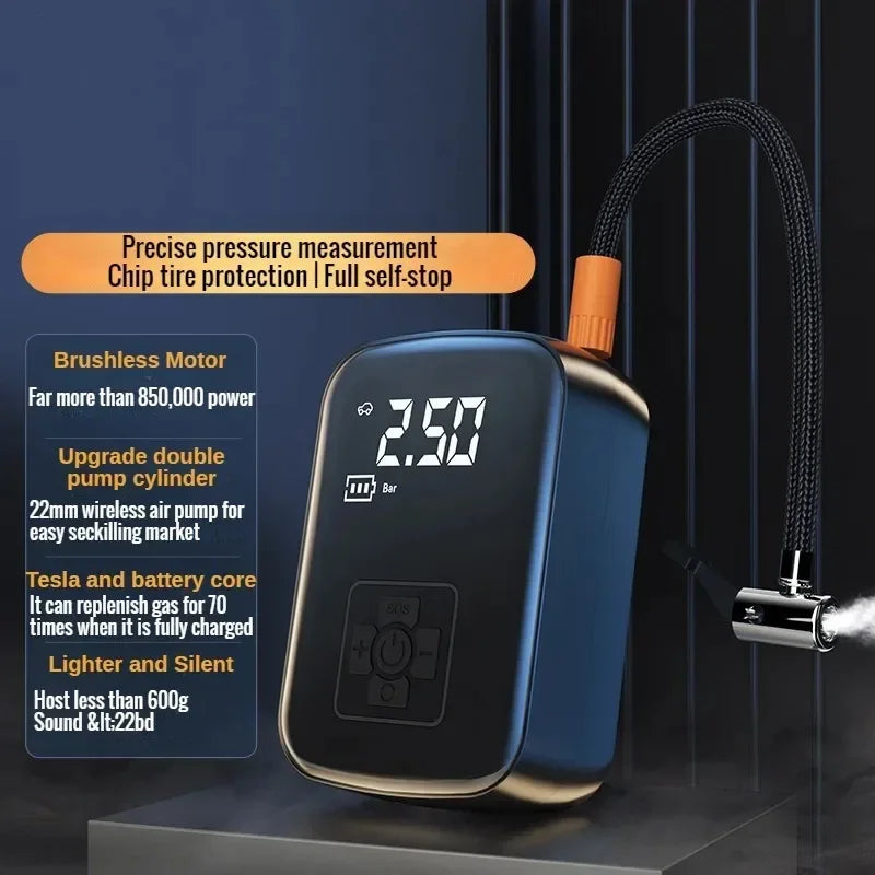 EAFC 150PSI gonfleur de pneus compresseur d'air Portable pompe à Air sans fil pneus pompe à Air avec lumière LED gonfleur électrique de boule de pneu EAFC