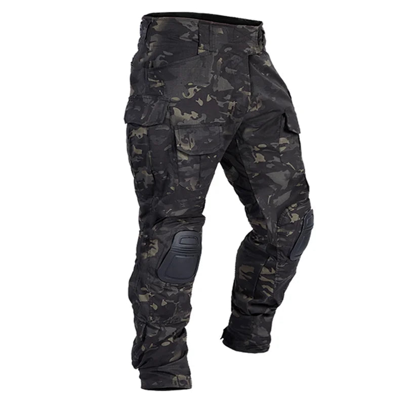 Pantalon de Combat pour hommes avec genouillères, pantalon de Sport Cargo tactique, Camouflage Multicam, Trekking, vêtements de chasse Emersongear