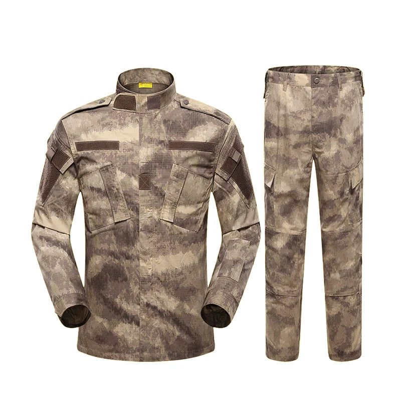 Combinaison de camouflage 17 couleurs, ensemble de vêtements de combat Airsoft, vêtements d'entraînement surdimensionnés, costumes de chasse et de pêche en plein air 3XL A2F48 Planète Rando