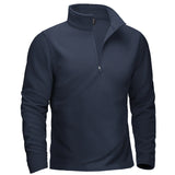 Pull thermique / sweat-shirt polaire à col zippé 1/4 pour homme "TACVASEN - TJ642"
