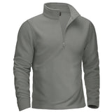 Pull thermique / sweat-shirt polaire à col zippé 1/4 pour homme "TACVASEN - TJ642"