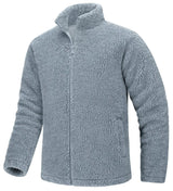 Pull en polaire / veste sherpa chaude zippée intégrale pour homme "TACVASEN - TJ605"