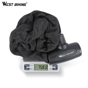 Antivol à chaîne en alliage d'acier dur pour vélo électrique, VTC et VTT "WEST BIKING - Chain Lock 00A" - Planète Rando