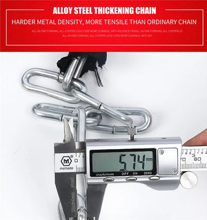 Antivol à chaîne en alliage d'acier dur pour vélo électrique, VTC et VTT "WEST BIKING - Chain Lock 00A" - Planète Rando