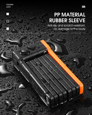 Antivol pliable 63cm de long pour vélo, VTT, route "WEST BIKING - YP0705071" - Planète Rando