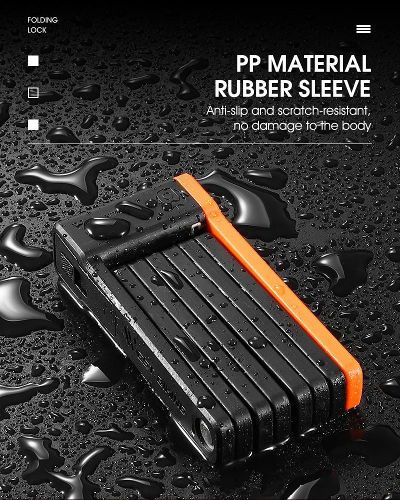 Antivol pliable 63cm de long pour vélo, VTT, route "WEST BIKING - YP0705071" - Planète Rando