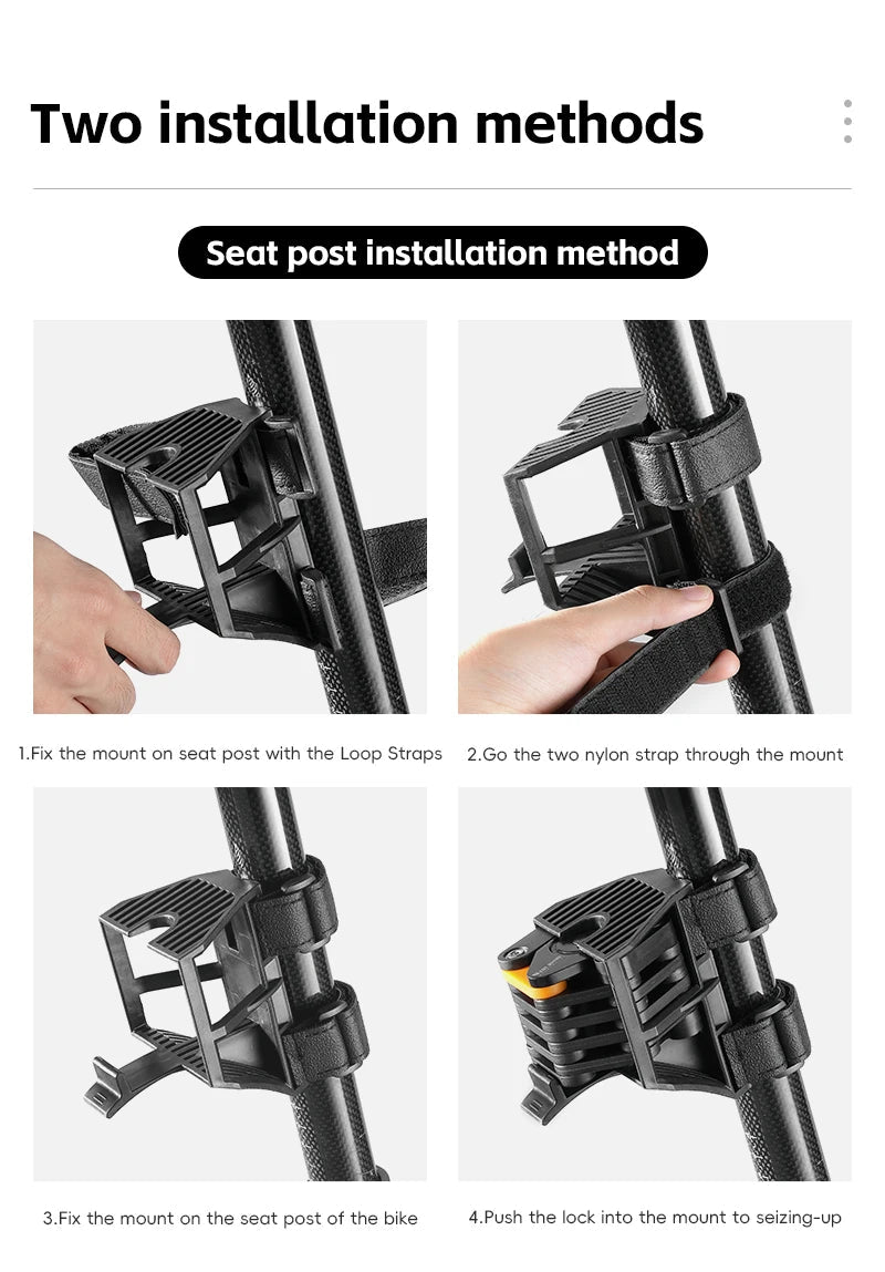 Antivol pliable avec 4 chiffres pour vélo électrique, vtc, gravel "WEST BIKING - PFLock" - Planète Rando