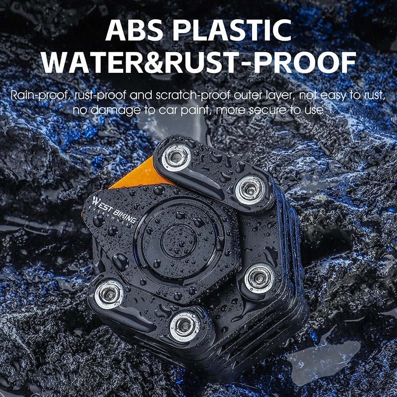 Antivol pliable avec 4 chiffres pour vélo électrique, vtc, gravel "WEST BIKING - PFLock" - Planète Rando