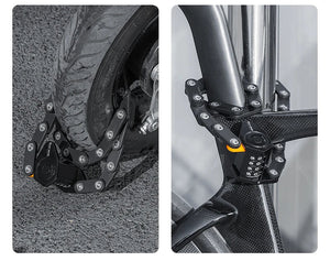 Antivol pliable avec 4 chiffres pour vélo électrique, vtc, gravel "WEST BIKING - PFLock" - Planète Rando