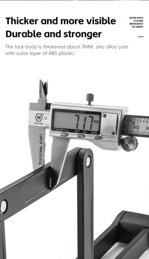 Antivol pliable de 87 cm en acier allié haute sécurité pour VTT, vélo de route, vélo électrique "WEST BIKING - PFL002" - Planète Rando