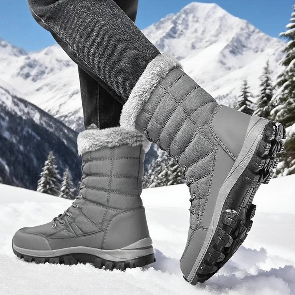 Après - ski / bottines d'hiver imperméables avec doublure polaire pour homme "PUAMSS - G1081" - Planète Rando