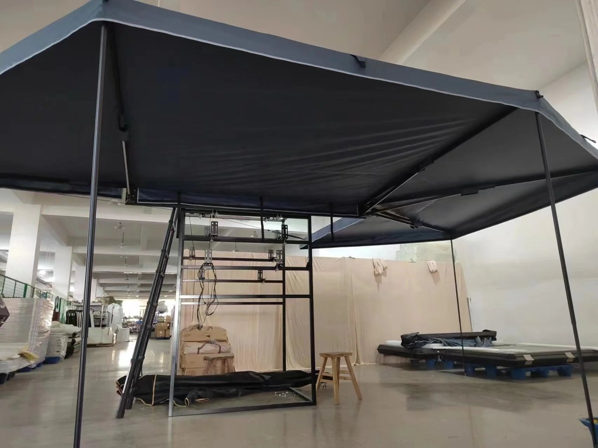 Auvent 270° pour voiture, SUV, 4x4 ou van en tissu oxford 600D résistant & imperméable anti - UV “Planète Rando – Aurora 270” - Planète Rando