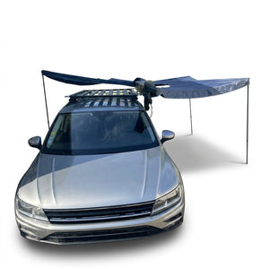 Auvent 270° pour voiture, SUV, 4x4 ou van en tissu oxford 600D résistant & imperméable anti - UV “Planète Rando – Aurora 270” - Planète Rando
