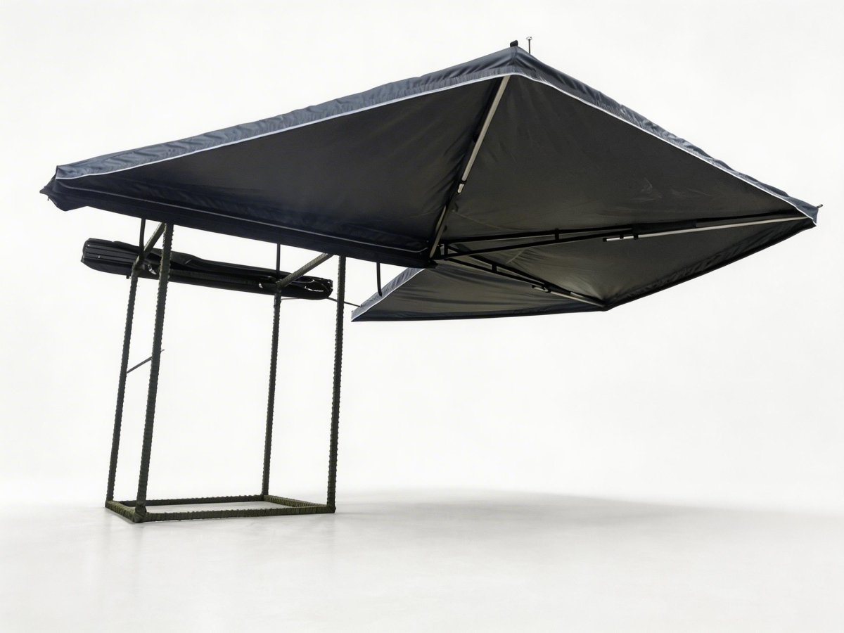 Auvent 270° pour voiture, SUV, 4x4 ou van en tissu oxford 600D résistant & imperméable anti - UV “Planète Rando – Aurora 270” - Planète Rando