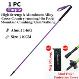 Bâtons de trail / randonnée pliables à verrouillage rapide "Map Brother - M3031" - Planète Rando