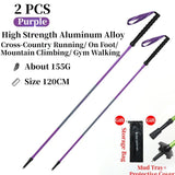 Bâtons de trail / randonnée pliables à verrouillage rapide "Map Brother - M3031" - Planète Rando