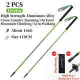 Bâtons de trail / randonnée pliables à verrouillage rapide "Map Brother - M3031" - Planète Rando