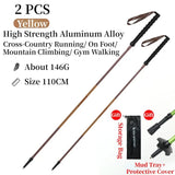 Bâtons de trail / randonnée pliables à verrouillage rapide "Map Brother - M3031" - Planète Rando