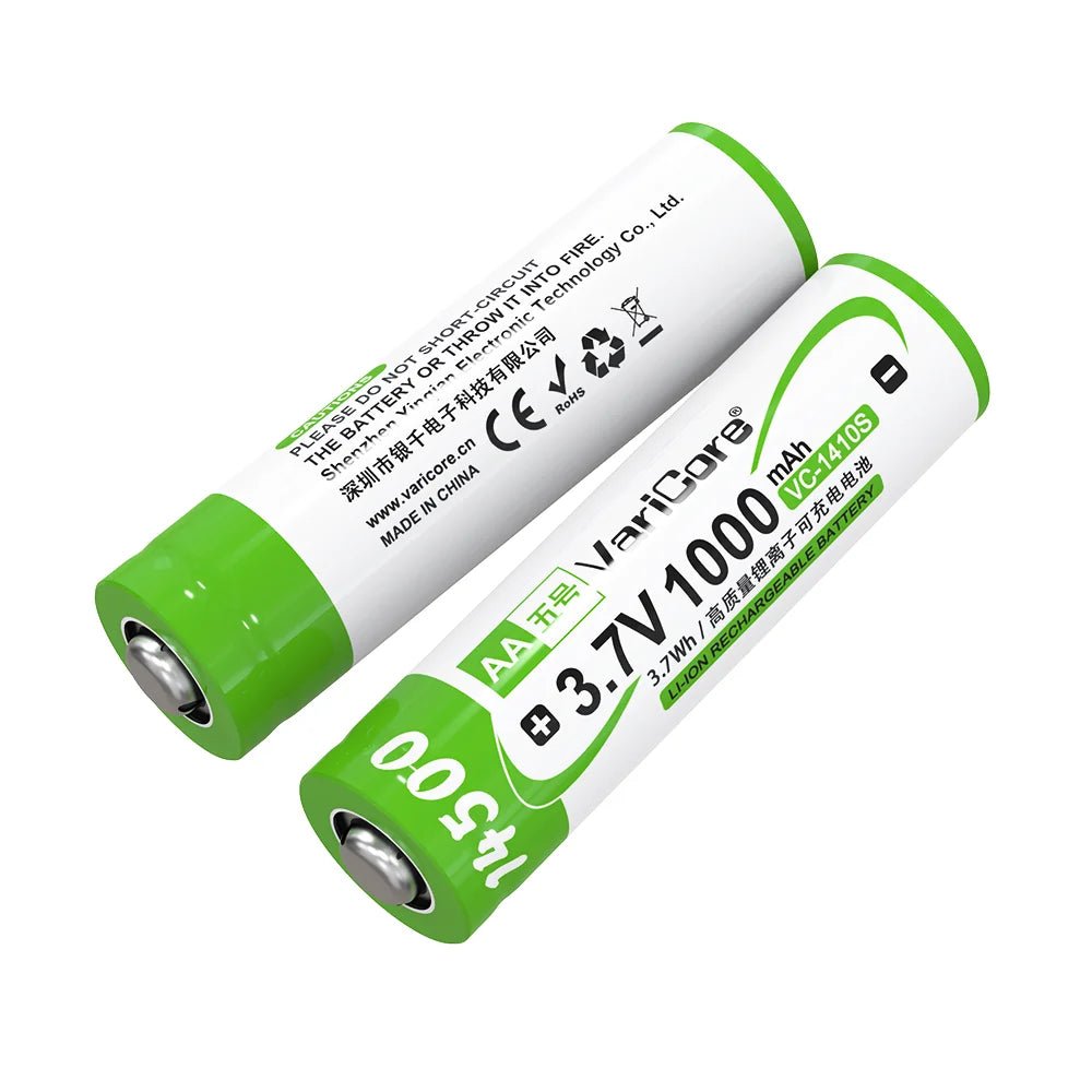 Batterie rechargeable 14500 AA 3,7 V 1000 mAh "VariCore VC - 1410S" - Planète Rando