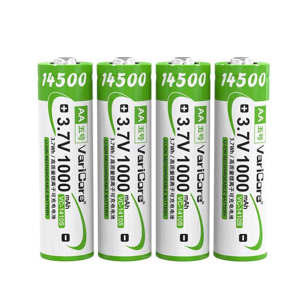 Batterie rechargeable 14500 AA 3,7 V 1000 mAh "VariCore VC - 1410S" - Planète Rando