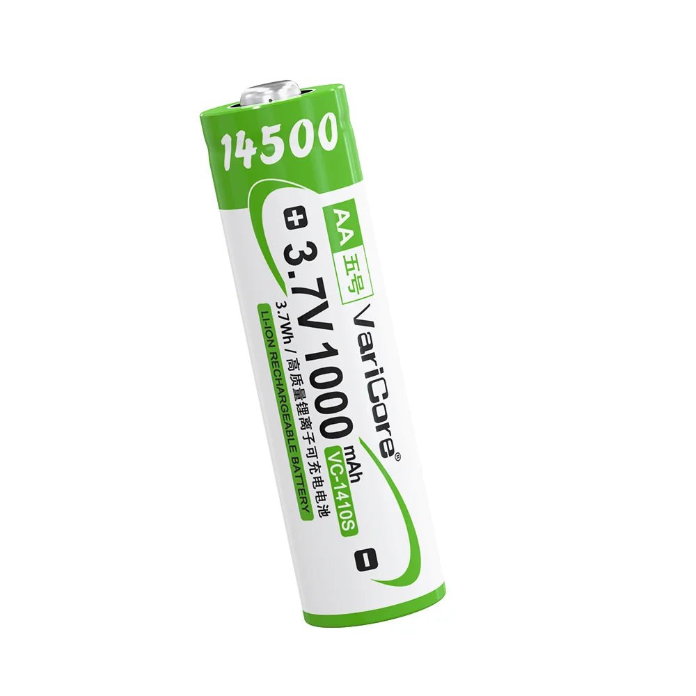 Batterie rechargeable 14500 AA 3,7 V 1000 mAh "VariCore VC - 1410S" - Planète Rando