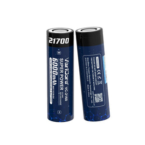 Batterie rechargeable 3,7 V 6 000 mAh 21700 Li - ion pour lampe "VariCore - VC - 2160" - Planète Rando