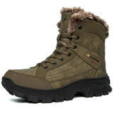 Bottes d'hiver high - top avec doublure polaire imperméables et antidérapantes pour homme "Mixidelai - Moutain boots series" - Planète Rando