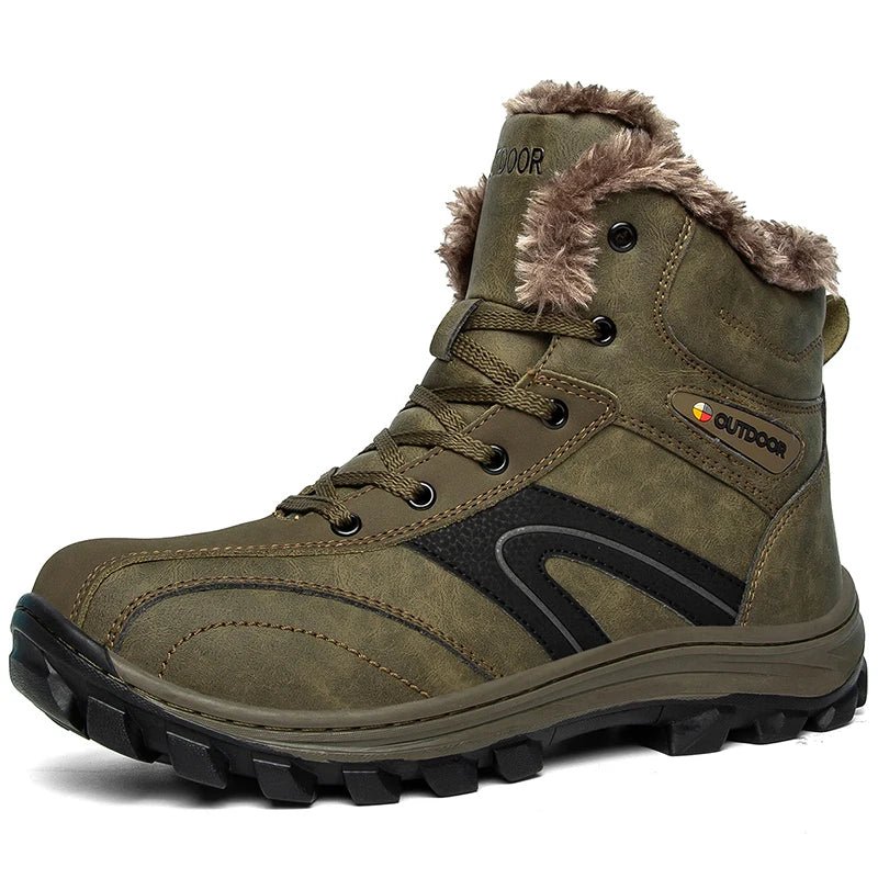 Bottes d'hiver high - top avec doublure polaire imperméables et antidérapantes pour homme "Mixidelai - Moutain boots series" - Planète Rando
