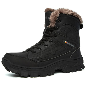 Bottes d'hiver high - top avec doublure polaire imperméables et antidérapantes pour homme "Mixidelai - Moutain boots series" - Planète Rando