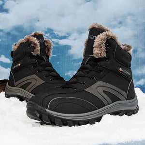 Bottes d'hiver high - top avec doublure polaire imperméables et antidérapantes pour homme "Mixidelai - Moutain boots series" - Planète Rando