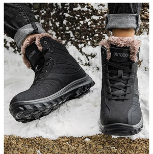 Bottes d'hiver high - top avec doublure polaire imperméables et antidérapantes pour homme "Mixidelai - Moutain boots series" - Planète Rando