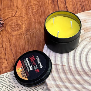 Bougie de survie longue durée 36 heures à 3 mèches en cire d'abeille "CandleTin - Emergency Heat" - Planète Rando