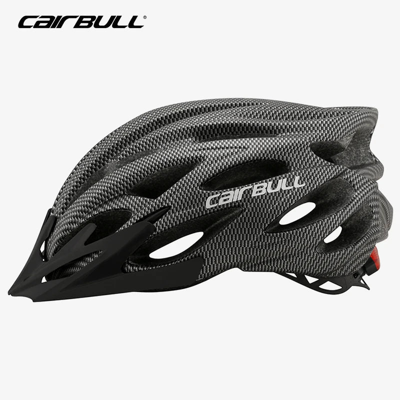 Casque de vélo pour route et VTT avec LED et visière "Cairbull - CB26 ALLROAD" - Planète Rando