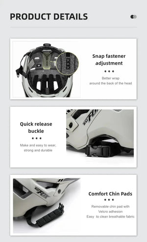 Casque de vélo ultraléger pour VTT / VTC et gravel "BATFOX - LA303 - 105" - Planète Rando