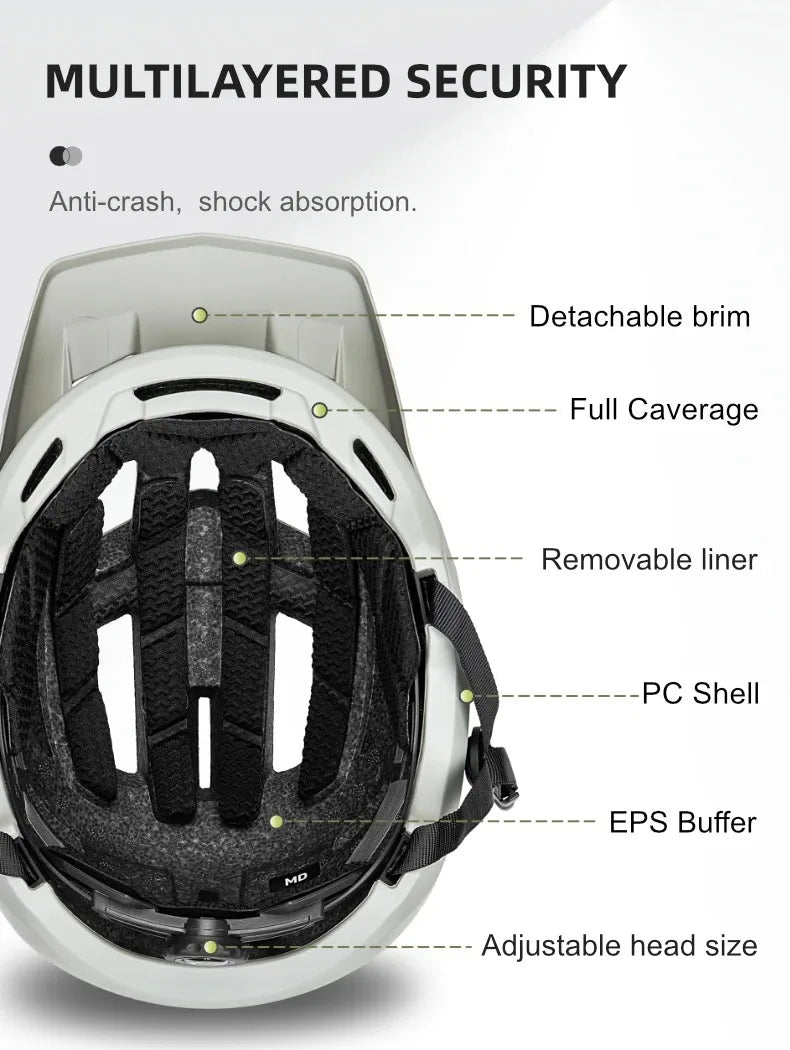 Casque de vélo ultraléger pour VTT / VTC et gravel "BATFOX - LA303 - 105" - Planète Rando