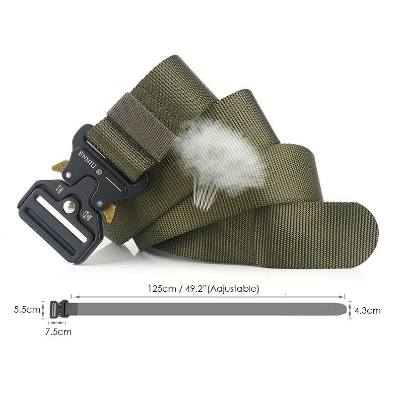 Ceinture tactique en nylon 1200D avec boucle à dégagement rapide 125cm "Vatlty - VT44" - Planète Rando
