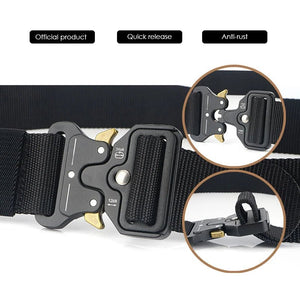 Ceinture tactique en nylon 1200D avec boucle à dégagement rapide 125cm "Vatlty - VT44" - Planète Rando